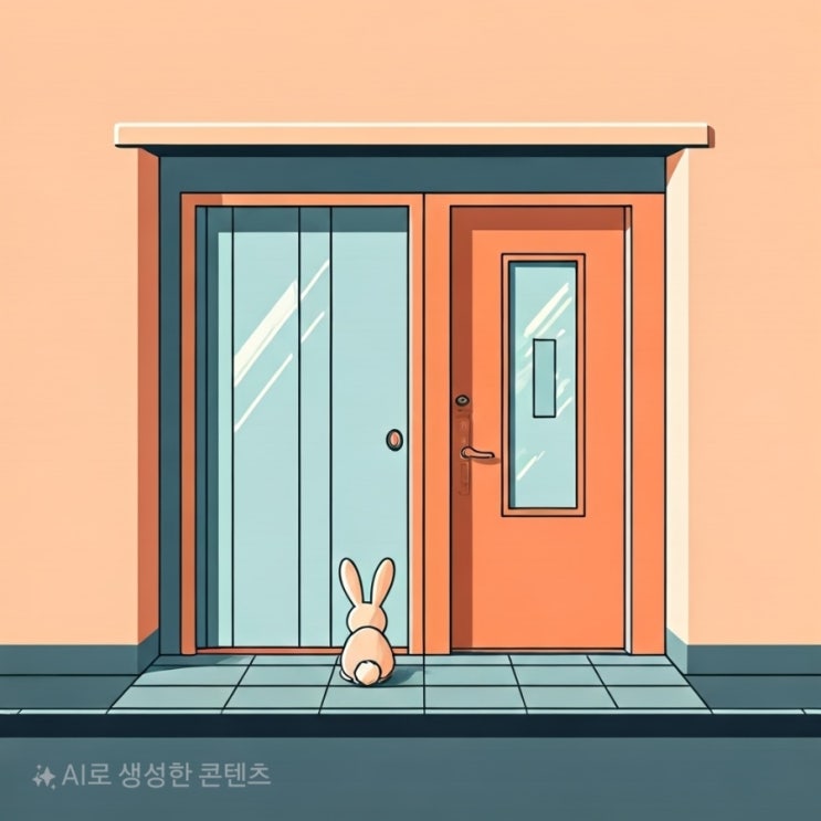  아파트 현관 슬라이딩 도어와의 한판 승부! 당신의 선택은?