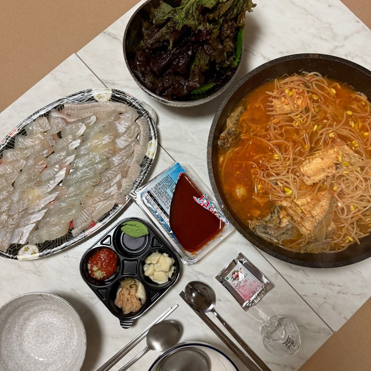  [광주] 도산동 회 포장 광주송정수산 광어, 매운탕 포장 후기