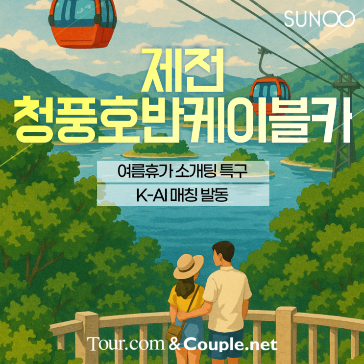  제천 여름휴가 중 설레는 만남? 커플닷넷&투어닷컴이 연결해드려요