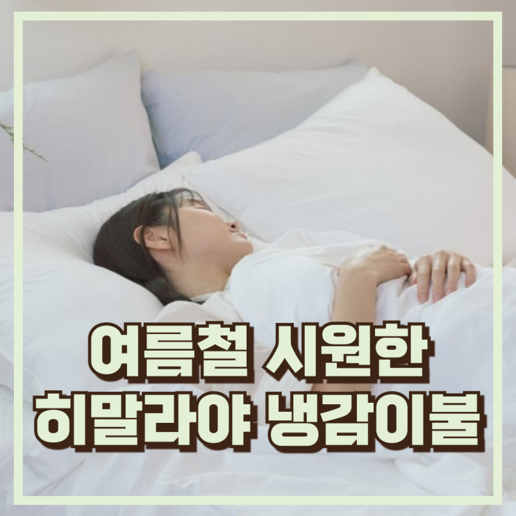  접촉냉감 여름 이불 찾는다면? 히말라야 쿨링 시원한 냉감이불 추천, 할인가