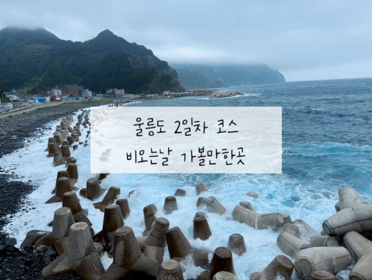 울릉도 2일차 코스 비오는날 가볼만한 곳 운영시설 확인 태하향목모노레일
