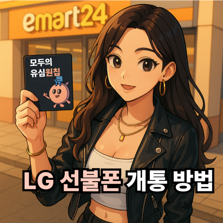  이마트24 원칩 유심 LG선불폰 개통 진행 방법