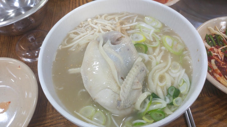  여름맞이 몸보신 뜨끈한 닭한마리 칼국수 한 그릇 뚝딱