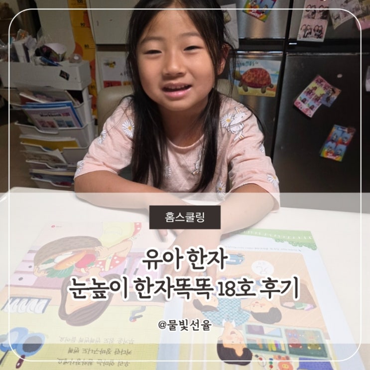  유아한자 눈높이 한자똑똑 18호 후기