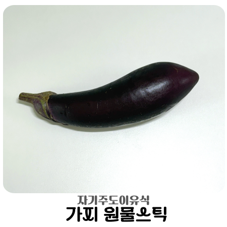 자기주도이유식 가지원물스틱 만드는 법 (전자렌지 찜기)