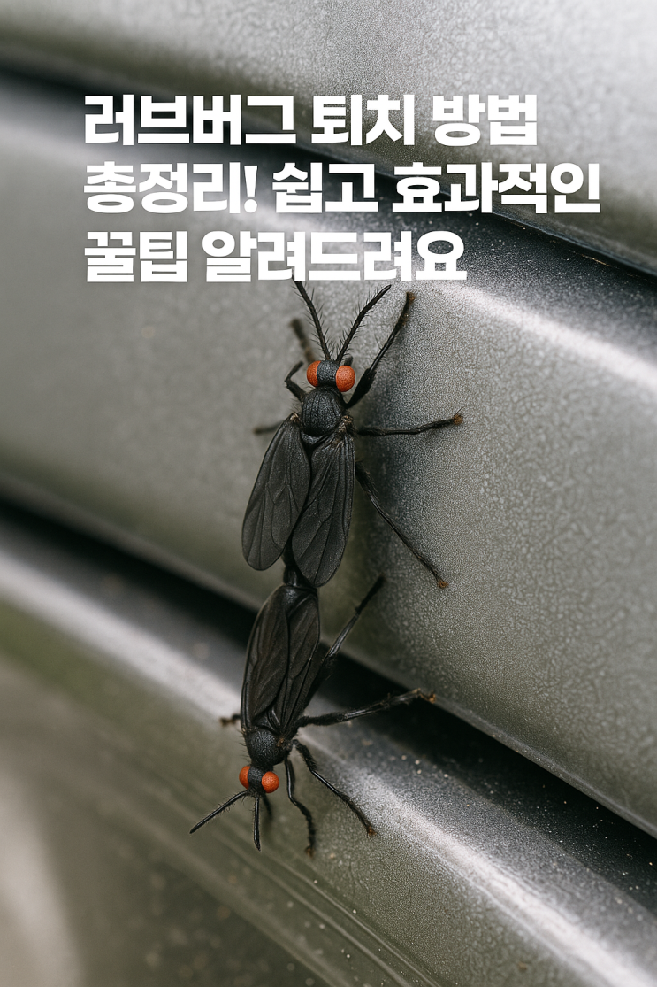  러브버그 퇴치 방법 총정리! 쉽고 효과적인 꿀팁 알려드려요