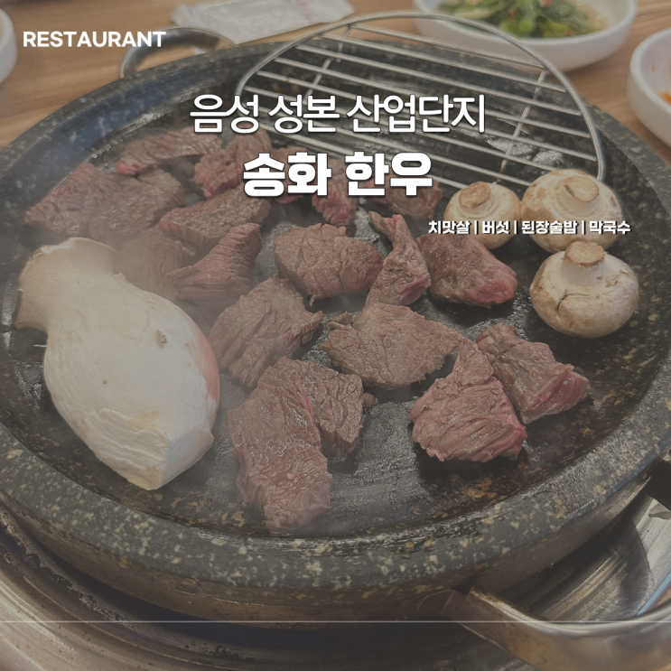  음성 소고기 맛집 송화한우 성본점 내돈내산 후기