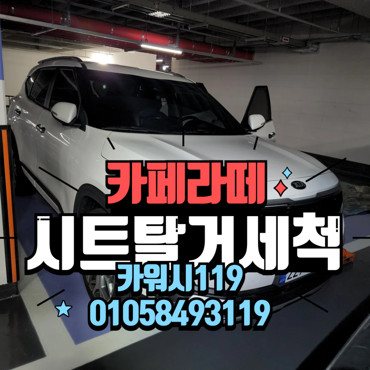  평택고덕출장세차 자동차 운전석 시트 카페라떼 분리세척