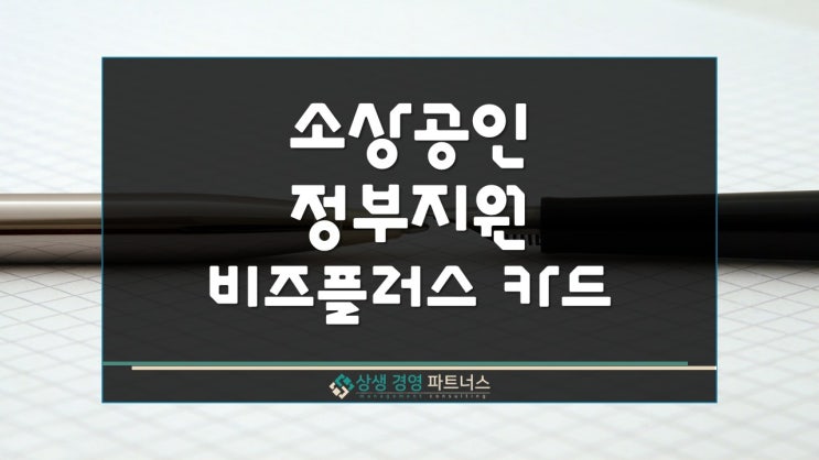 2025년 하반기 소상공인 정부 지원 비즈플러스 카드