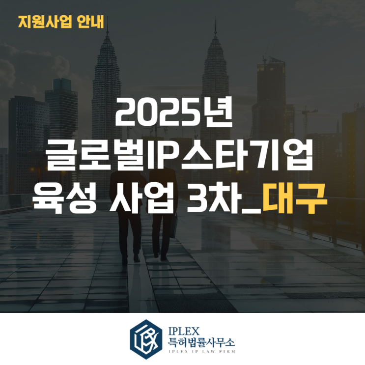  2025년 글로벌IP스타기업 육성 사업 3차_대구