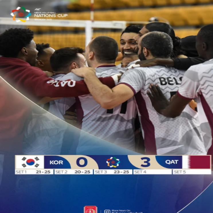 AVC 남자배구 네이션스컵 대한민국 카타르에 패하며 4위로 마감!! KOVO랑 대한배구협회는 경기에 지더라도 결과는 좀 알려줘야 하지 않나??(한국 카타르 3,4위전, 바레인우승)