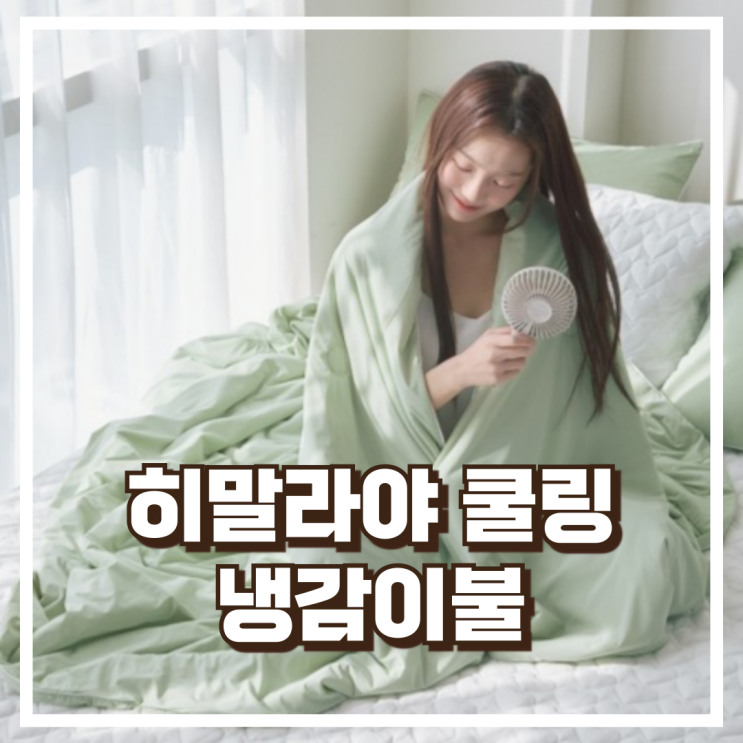  여름밤, 이불 바꿔야 할 때! 히말라야 쿨링 냉감이불 리뷰, 혜택가