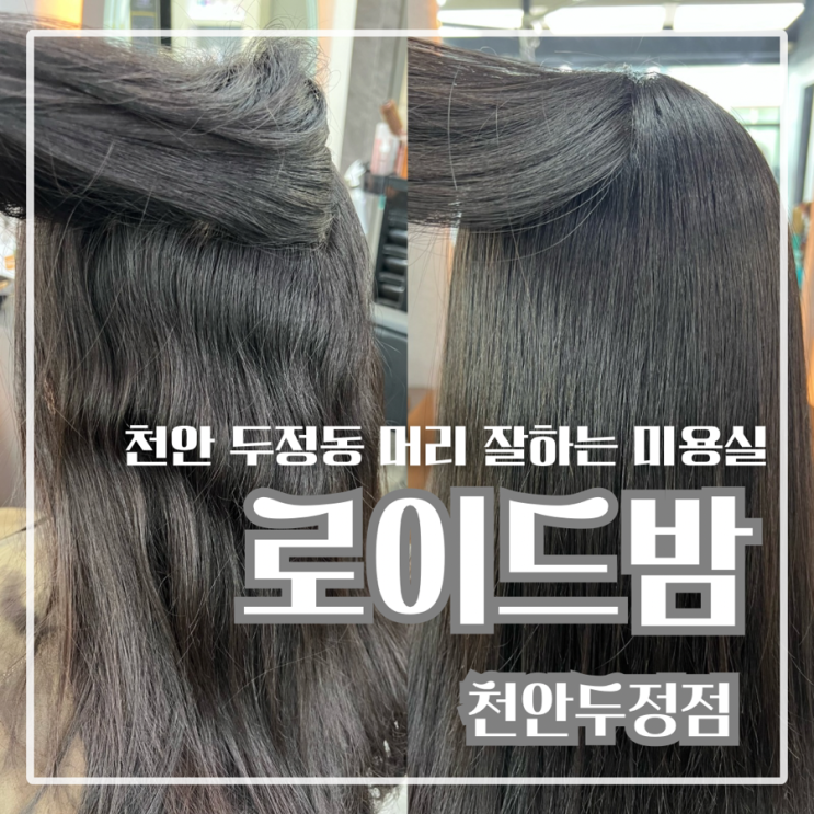  천안 두정동 미용실 로이드밤 매직 시술 받은 후기