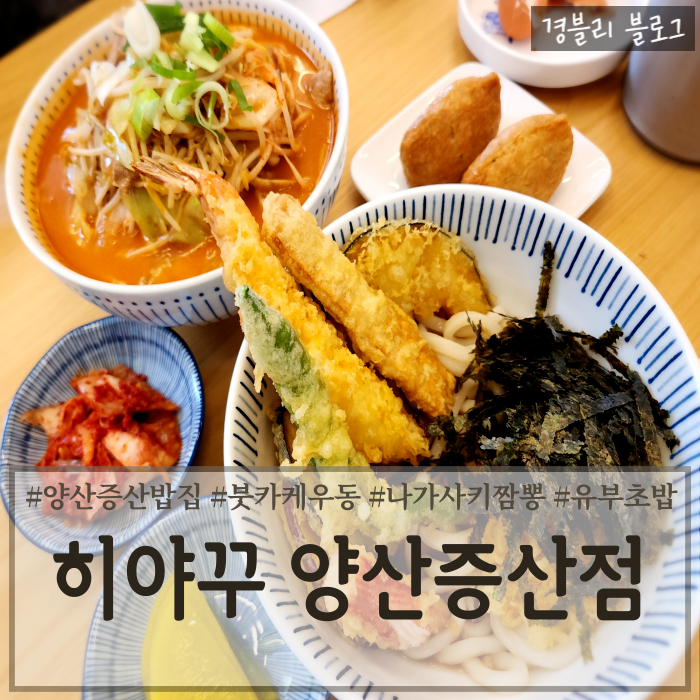  양산증산밥집 물금덴뿌라우동맛집 양산가성비맛집 '히야꾸 양산증산점'
