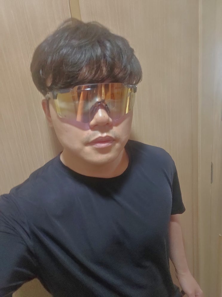 [상품리뷰]내돈내산 [락브로스] 스포츠 변색고글 초경량 자전거 러닝 SP323 착용 및 사용후기