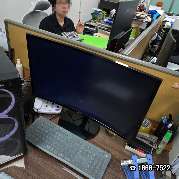  마포구 서강동 컴퓨터수리 조립PC 모니터에 케이블 연결 확인 출장 해결