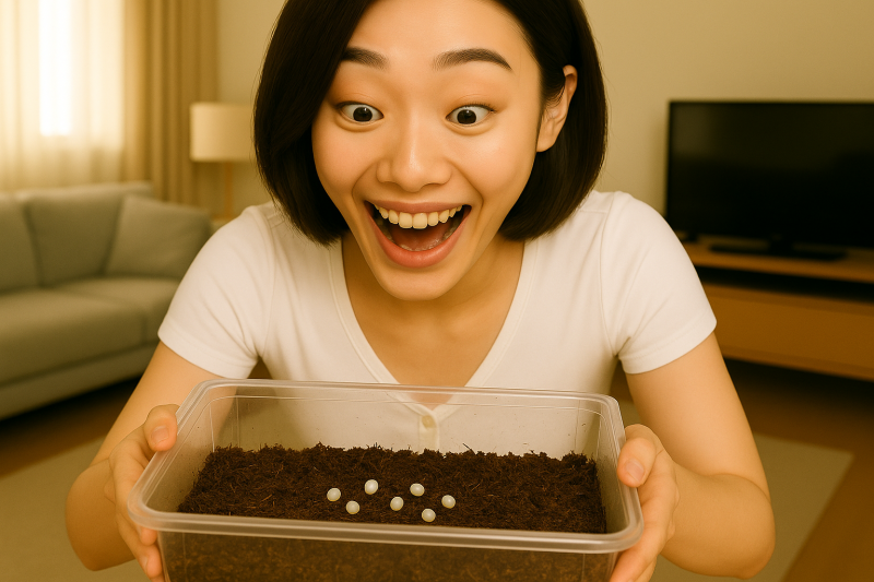 장수풍뎅이알 키우기 분리 및 알 크기 몇개 까지 산란할까?