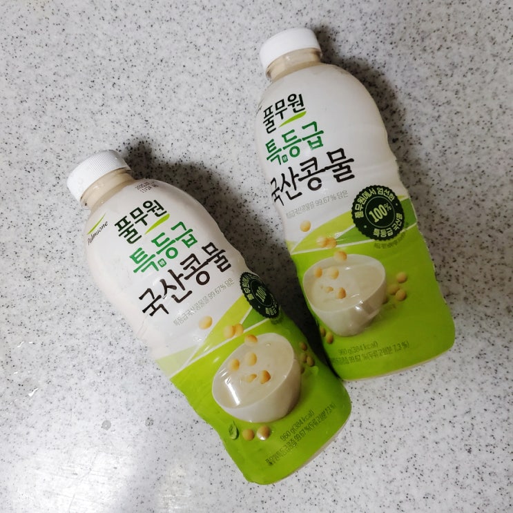  풀무원 특등급 국산콩물 솔직 후기_짭짤한 두유 느낌