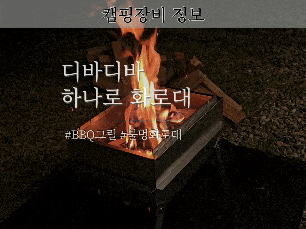캠핑 화로대 추천 디바디바 그릴과 불멍화로대 하나로 사용후기 정보 캠핑 숯불요리