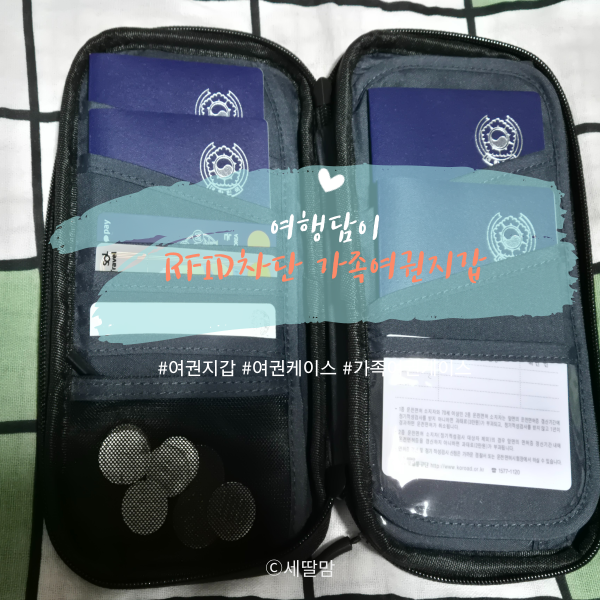 여행담이 RFID차단 여권지갑으로 안전한 가족여행 준비해요~