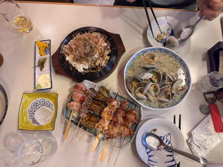  안양이자카야 추천! 석수동 일본감성 이자카야 '마시타' 조개술찜과 꼬치맛집