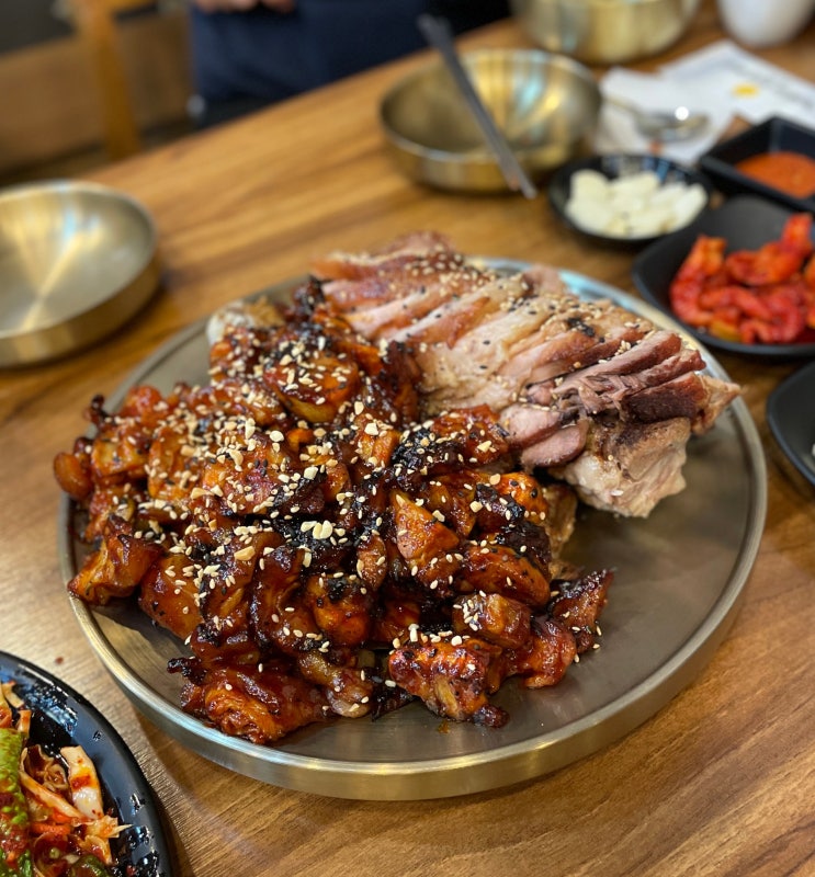  길동 족발 맛집 숯불에 구운 예가족발