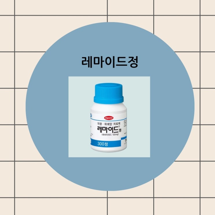레마이드정 100mg 효능 복용법 부작용 주의사항