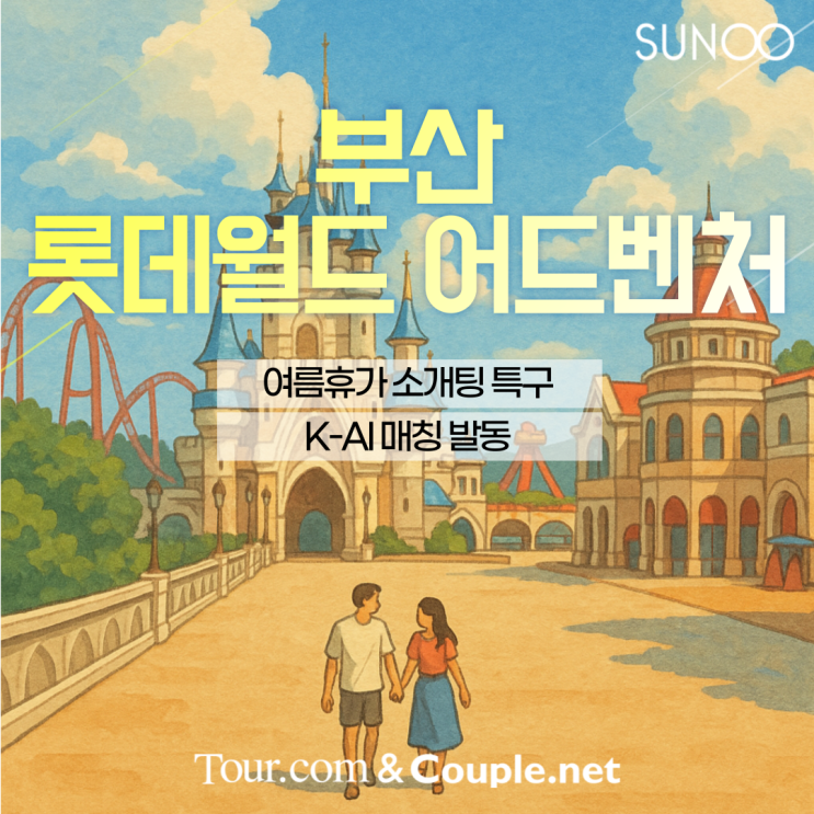  롯데월드 어드벤처 부산에서 만나는 인연, 커플닷넷이 소개해드려요!