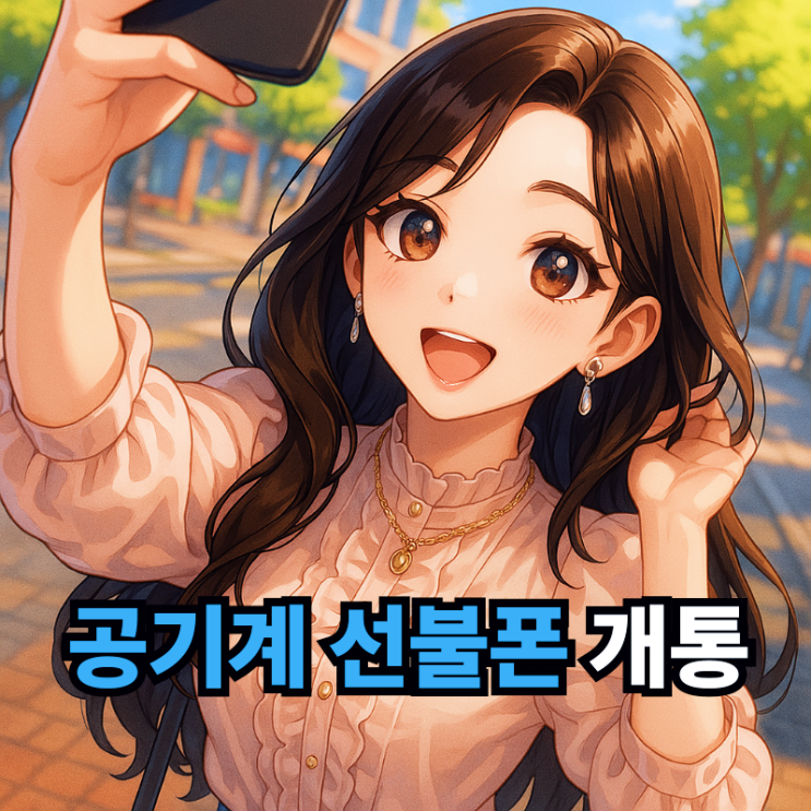  핸드폰 공기계 개통 선불폰 접수 방법