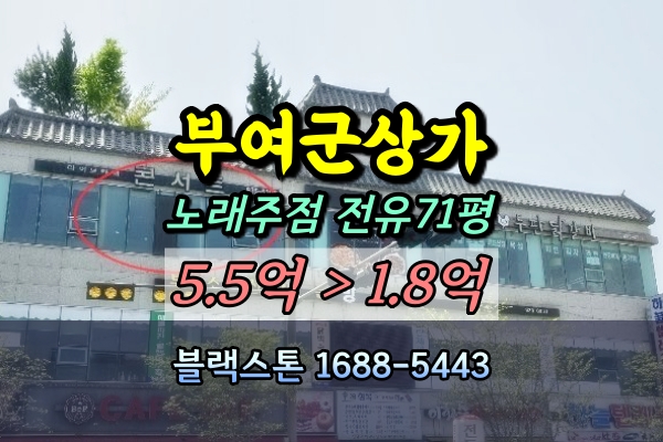  부여군 상가 경매 라이브카페 100평대 2억 [2024타경21101]