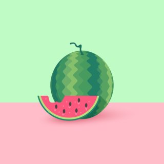 깨진 수박(A broken watermelon)