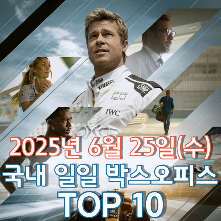  [국내 박스오피스] 일일 TOP 10 - 2025년 6월 25일(수)