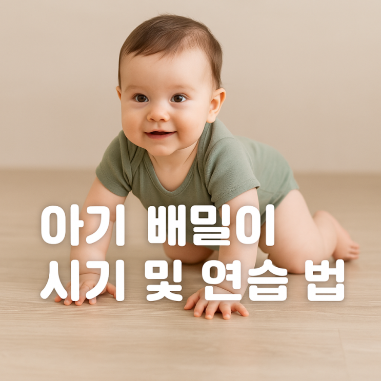  아기 배밀이 시기 및 배밀이 연습 방법 - 배밀이 가이드