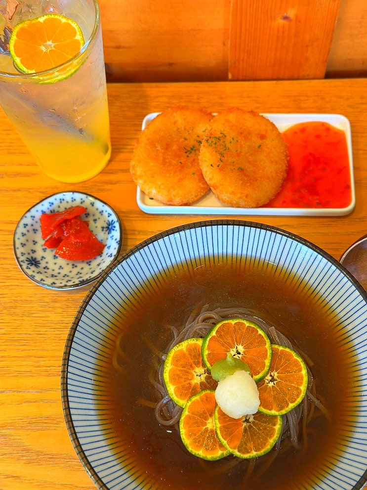  제주공항맛집 도토리키친 냉소바가 맛있는 집