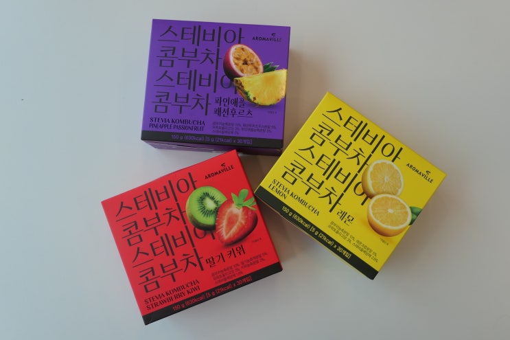 나혼자산다 박나래콤부차 , 탄산대체음료 - 아로마빌 스테비아 콤부차
