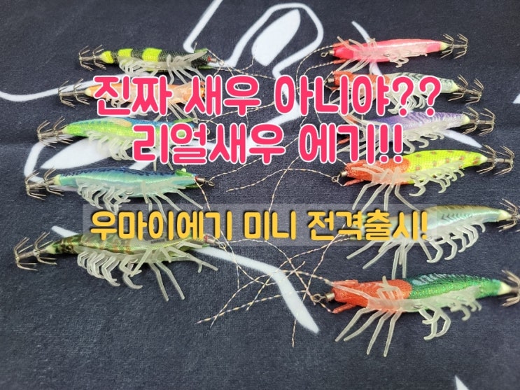  진짜같은 리얼새우 에기 미니 우마이에기 출시 대박조짐