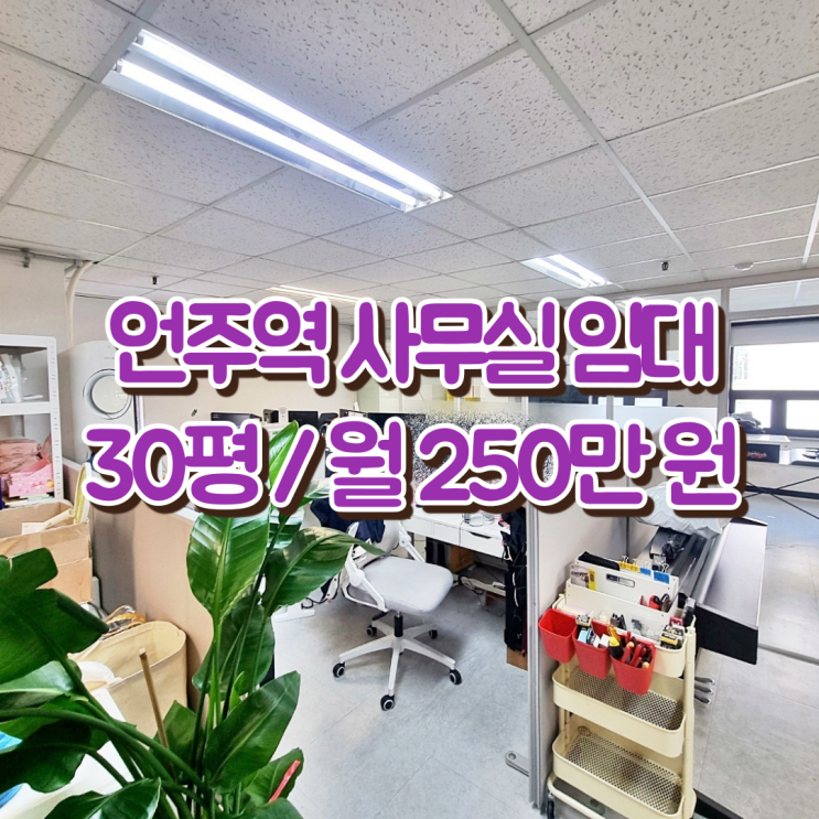  언주역 사무실 임대 놀라운 가성비 매물이 한 건물에 두 곳이나