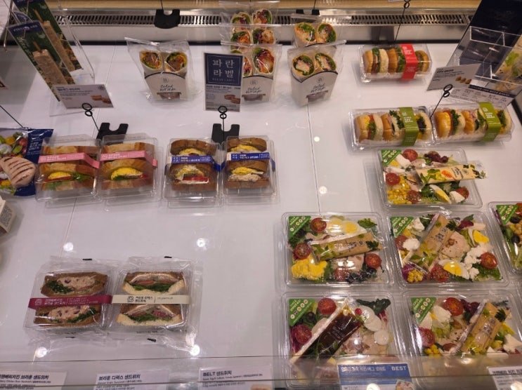  파리바게트 검단아라점 블루라벨 샌드위치 맘모스빵 칼로리