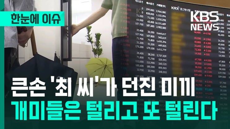 큰손 '최 씨'가 던진 미끼, 개미들은 털리고 또 털린다 큰손 '최 씨'가 던진 미끼, 개미들은 털리고 또 털린다