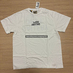 갤러리디파트먼트 퍽드 업 로고 반팔 티셔츠 화이트 GALLERY DEPT. FUCKED UP LOGO TEE