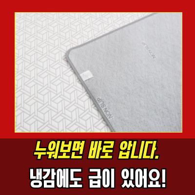  쿨쿨 듀라론 냉감패드 밴드고정형 여름필수품 실사용 후기