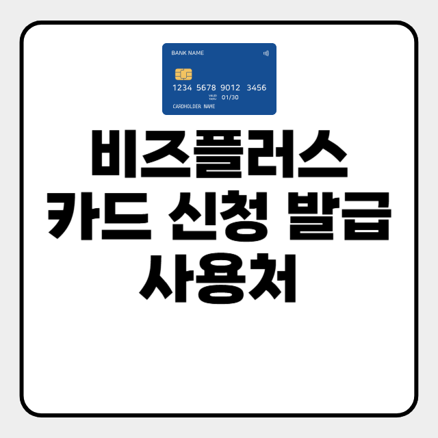  비즈플러스카드 신청 발급