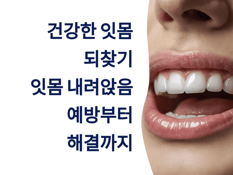  건강한 잇몸 되찾기: 잇몸 내려앉음 예방부터 해결까지