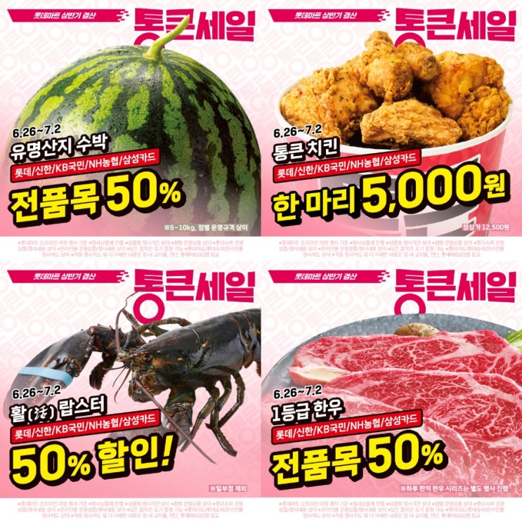  롯데마트 통큰세일 2025 상반기 결산 쇼핑리스트 추천