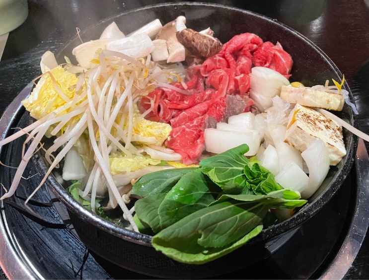 데이트코스로 너무 좋은 분당맛집 옥소반 분당서현점 스키야키 추천