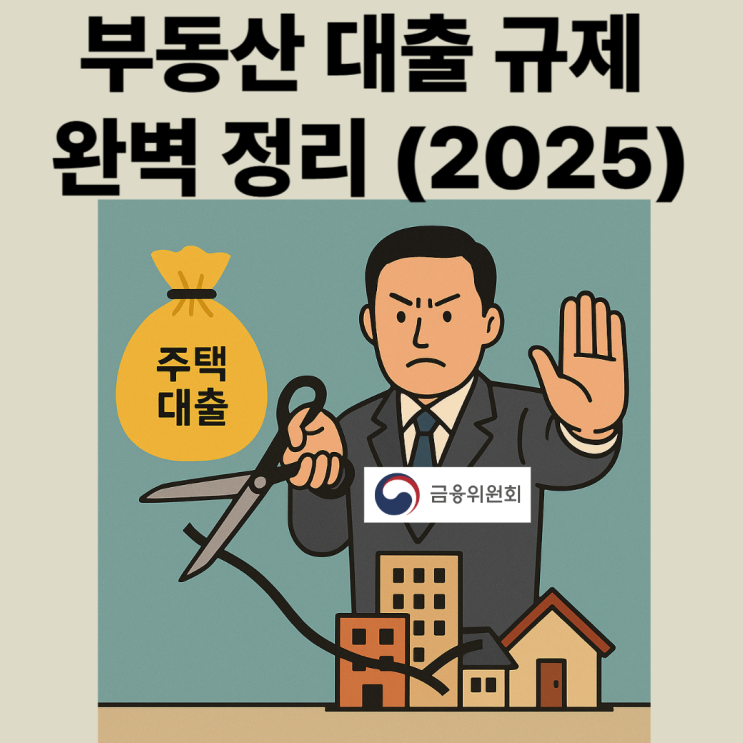  금융위원회 부동산 대출 규제 완벽 정리 (2025년 최신판) - 모르면 손해 봅니다!