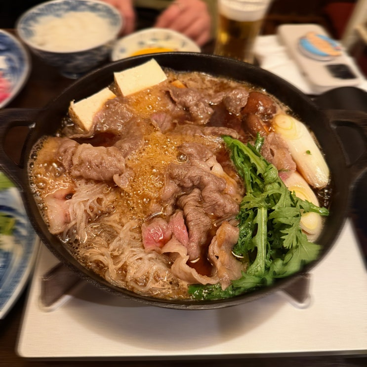  일본∣도쿄 스키야키 맛집 이부키  예약팁까지 총정리