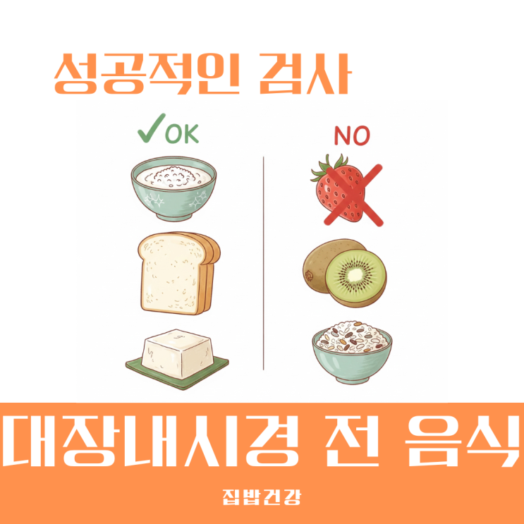 대장내시경 전 음식 추천 검사 3일 전부터 당일까지 완벽 식단 가이드