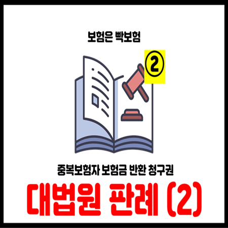  중복보험자 보험금 반환청구권 대법원 판결