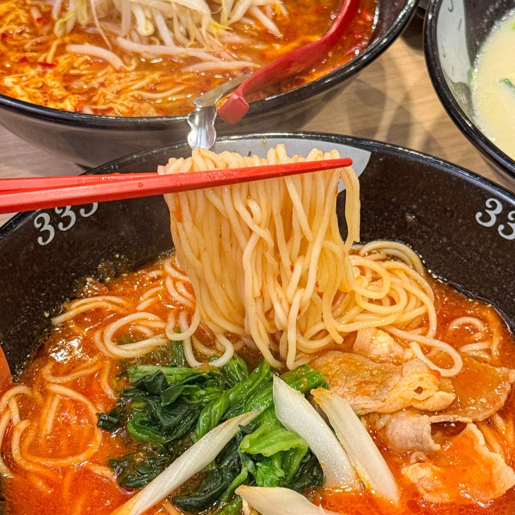 후쿠오카 텐진 맛집 현지인이 즐겨찾는 산미333 본점 토마토라멘